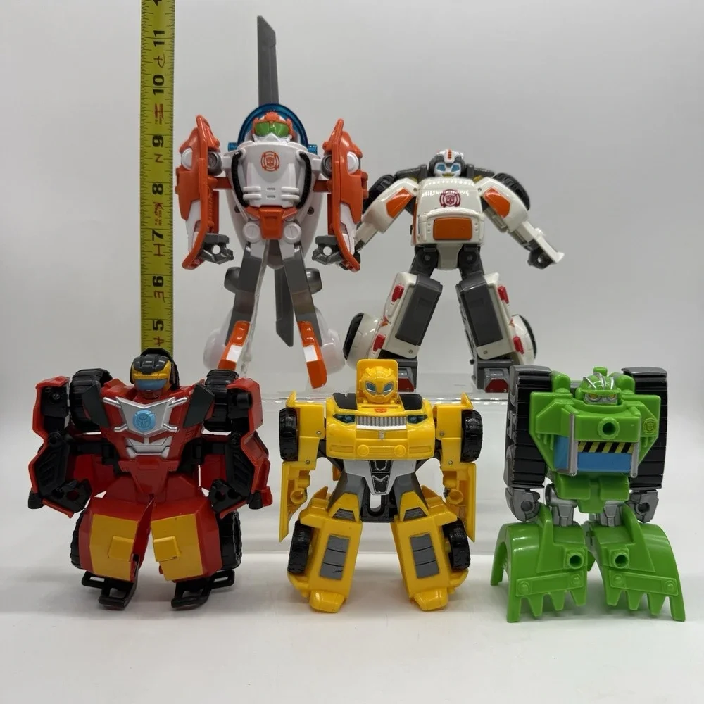 Hasbro Playskool Heroes Transformers Rescue Bots Lot Copter Hot Shot Boulder